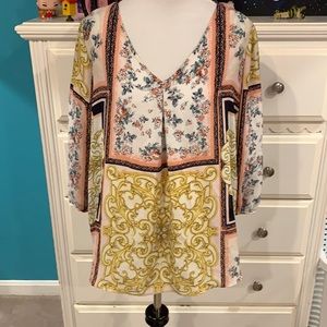 Westport Patterned 3/4 Sleeve Blouse